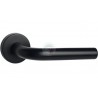 MANILLA L CURVA ROSETA INOX - NEGRA