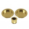 KIT CORREDERA CIEGO LATON SATINADO