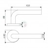 MANILLA L CURVA ROSETA INOX