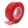 CINTA DOBLE CARA ROJA 1,5 M X 19 MM