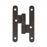 PERNIO 100x57 HIERRO S/REM DERECHA NEGRO