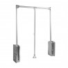 PERCHERO ABATIBLE 600-830MM - 16,30 Kg PLATA