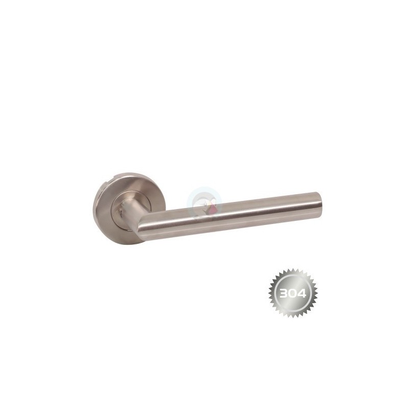 MANILLA L RECTA ROSETA INOX SS304
