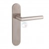 MANILLA L RECTA PLACA OVALADA INOX.