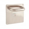 MANILLON CURVO PLACA 170x170mm INOX.