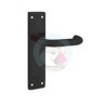 MANILLA U PLACA RECTANG. 230X50MM NEGRO