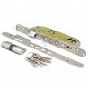 CERRADURA SEGURIDAD 85mm NIQUEL SIN BOMBILLO