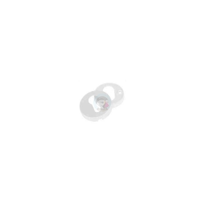 BOCALLAVE PUERTA INTERIOR INOX BLANCO