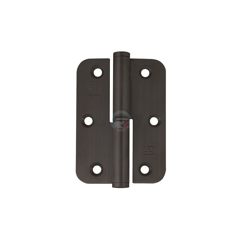 PERNIO 90x65 INOX C/REDONDO IZQ - NEGRO