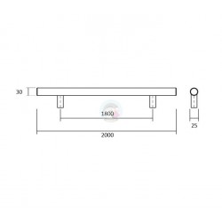 MANILLON DOBLE 30/1800/2000 INOX 304